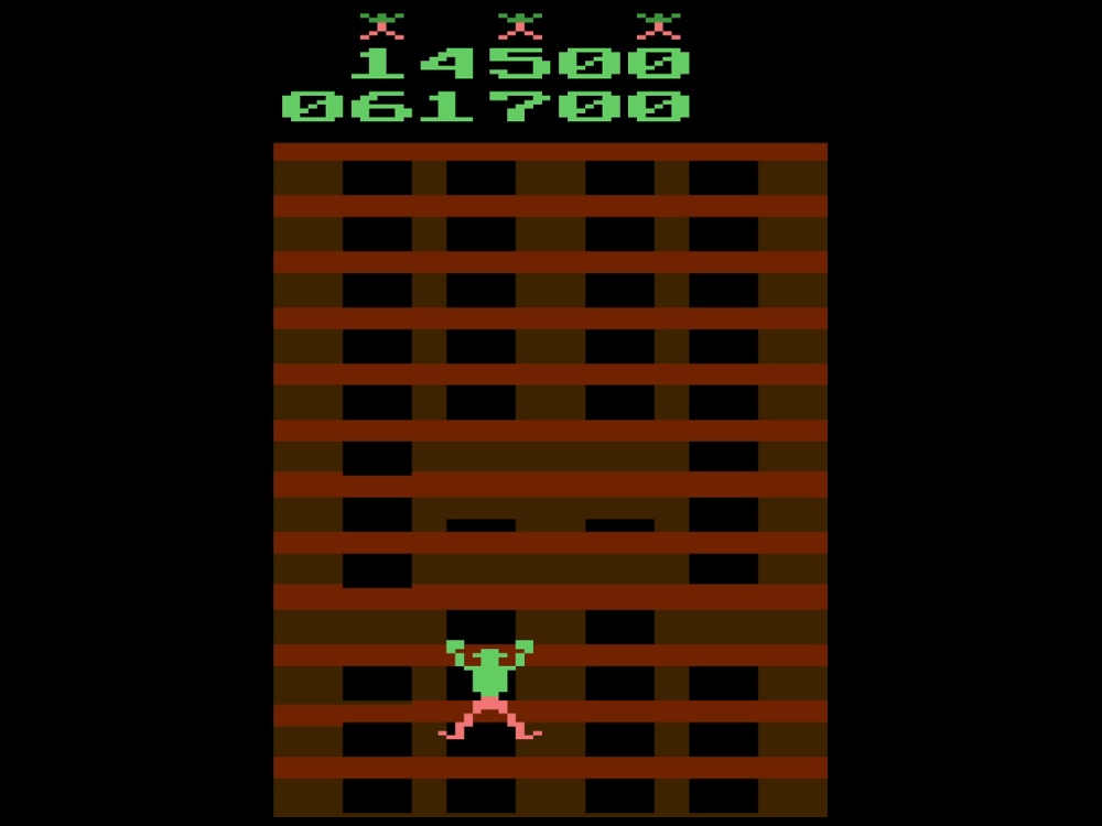 Gameplay of Crazy Climber for Atari 2600